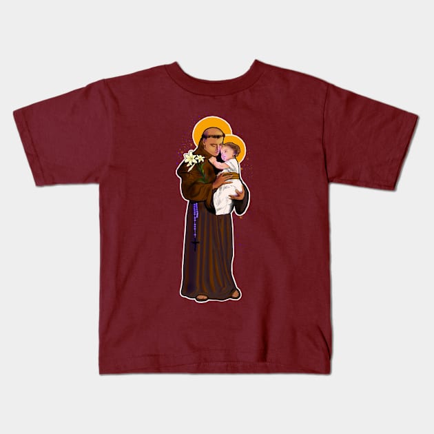 Saint Anthony Kids T-Shirt by young catholic